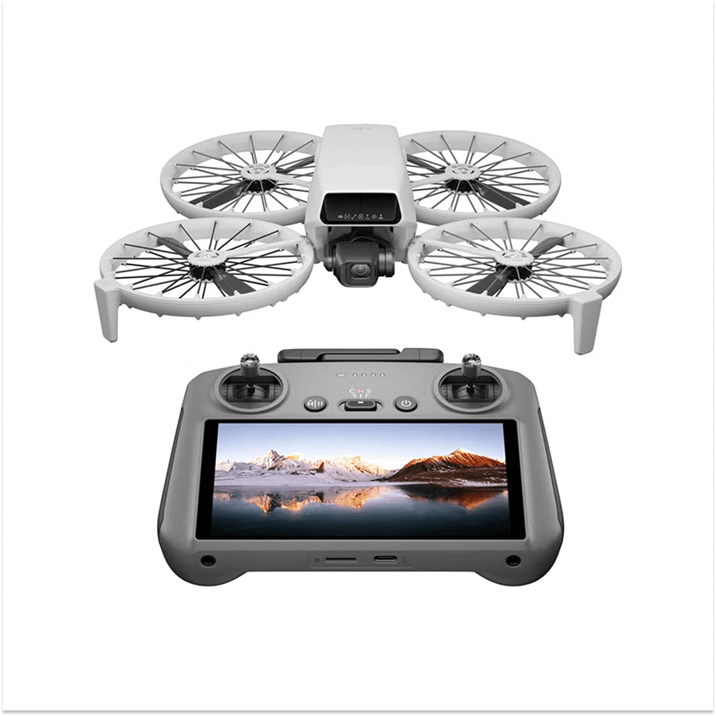 Flip With RC 2 Screen Remote Controller, Follow Me Drone With 4K UHD Camera for Adults, Under 249 g, 3-Axis Gimbal Stabilization, 13km Video Transmission, Palm Takeoff, 31-Min Flight Time