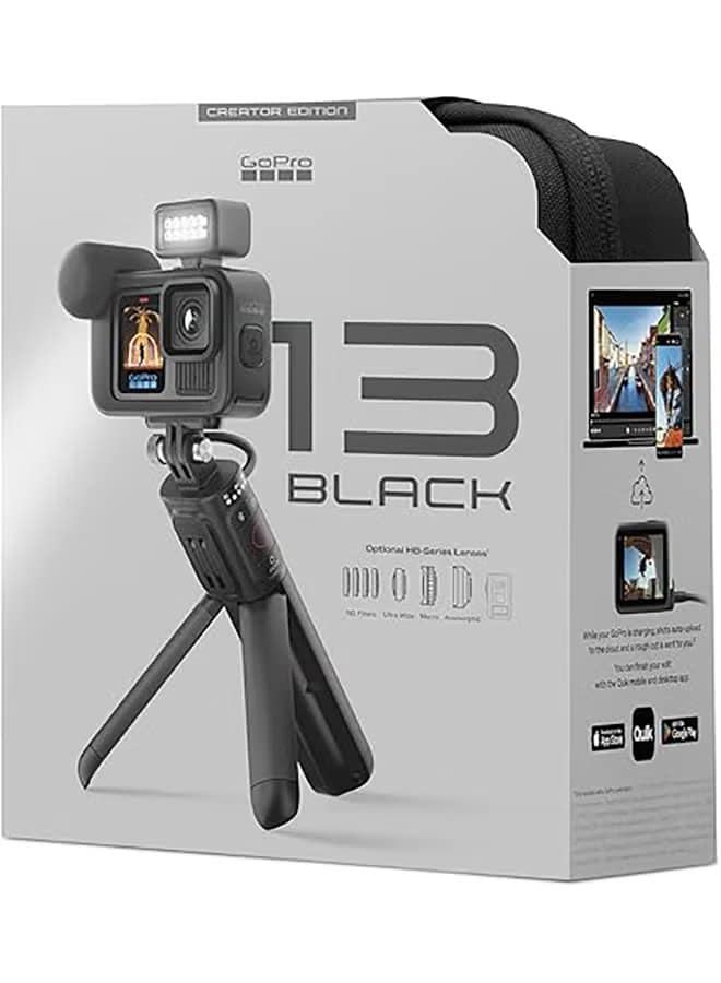 Hero13 Creator Edition - Includes Volta (Battery Grip, Tripod, Remote), Media Mod, Light Mod, Enduro Battery, Magnetic Latch Mount And Carrying Case - Image 8