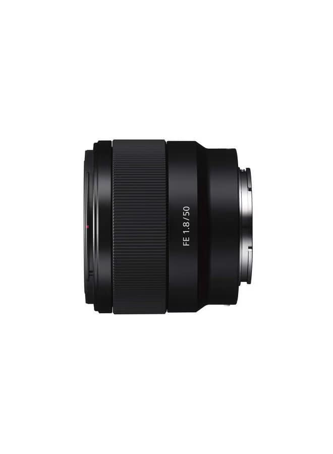FE 50mm F1.8 Compact Lightweight E Mount Lens with Beautiful Dedofusing Bokeh Compatible with Full Frame and APS C Camera SEL50F18F, Black, Lens Only Black - Image 3