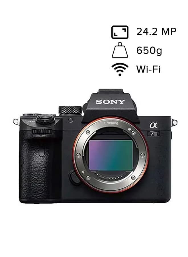 Alpha A7 Iii Full Frame Mirrorless Camera 35Mm Full-Frame Cmos Sensor With Back-Illuminated Design, Ilce7M3 - Black, Body Only - Image 4